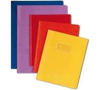 Calligraphe Protège-cahier 72407AMZC Grain cuir noir 24x32 cm 22/100ème Porte-étiquette PVC opaque