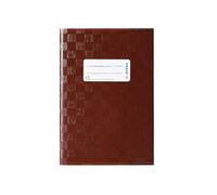 Protège-cahier Herma dimension A5 couvert en plastique - Structure en velours - 1 pièce 5 gedeckt mit Baststruktur, 1 Stück marron