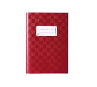 Protège-cahier Herma dimension A5 couvert en plastique - Structure en velours - 1 pièce rouge bordeaux