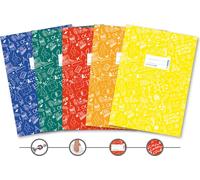 Protège-cahier HERMA Schoolydoo DIN A5 en PP set de 5 pièces