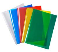 Protège-cahier JOLLY 5 couleurs, A4, en polypropylène extra-fort, soudure par ultrasons des languettes d'insertion, protection parfaite pour cahiers et livres