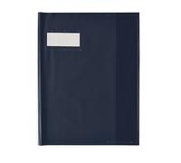 Protège cahier opaque 17x22 Grain STYL'SMS 12/100° sans rabat marque-page 17x22cm Noir