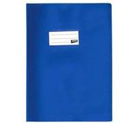 APLI Protège-cahier opaque en PVC Bleu 24x32 cm 19/100ème Grain cuir