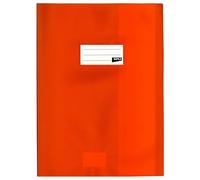 Protège-Cahier Opaque Orange En Pvc ? Format 24x32 Cm ? Épaisseur 19/100ème ? Grain Cuir