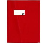 Protège-Cahier Opaque Rouge En Pvc ? Format 17x22 Cm ? Épaisseur 19/100ème ? Grain Cuir