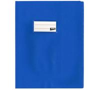 APLI Protège-cahier opaque Bleu PVC – 17 x 22 cm – 19/100ème – Grain cuir
