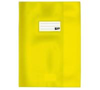 Protège-cahier PVC - APLI - Jaune Opaque - 19/100ème - 24 x 32 cm - Mixte