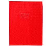 Protège-cahier - 24x32cm - Rouge - Polypro - Motif losange - Résistant
