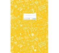 Protège-cahier « Schoolydoo » de Herma - En plastique - Format A4 - À motifs - 1 pièce 4, gemustert, 1 Stück jaune