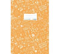 Protège-cahier « Schoolydoo » de Herma - En plastique - Format A4 - À motifs - 1 pièce orange