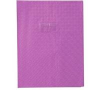 Protège-cahier - Violet - 24x32cm - Grand cahier - Plastique souple - Porte-étiquette