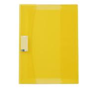Viquel Strong Cover - Protège cahier 24x32 en plastique jaune - Qualité supérieure - Dos renforcé - Avec rabats marque-pages