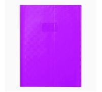 Protège-cahiers 24x32 grain épais Avec rabats marque-pages Violet