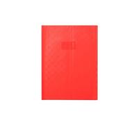 Clairefontaine Protège-cahier Madras PVC 22/100e avec rabat marque-page 24x32 rouge