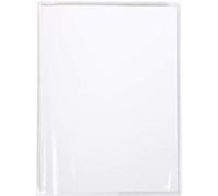 OXFORD Protège-Cahier 17x22cm avec Rabat Marque-Page Strong Line PVC Translucide 15/100ème Incolore