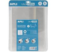 Protège-cahiers - APLI - Lot de 5 - Polypropylène 75 µ - 30 x 53 cm - Réglable