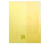 Protège-cahiers cristal 24x32 sans marque-pages Jaune G