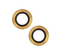 So Seven Protège-caméra pour Apple iPhone 15 / 15 Plus Rings Antichoc Dorée