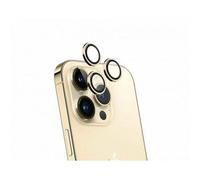 Protège-caméra pour iPhone 15 Pro/15 Pro Max/14 Pro/14 Pro Max Ultra-résistant Force Glass Dorée