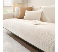 Protege Canape Housse de canapé 1/2/3/4 Places Housses de Coussin de Canapé en Velours Lavables Couvre Canape pour Chiens et Chats, Moderne Housse Fauteuil(Beige,110 * 160cm)