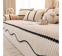 Protège-canapé pour Animaux, Tissu en Peluche à Tonte, Housse de canapé antidérapante pour Chiens et Chats, Housse Lavable en Machine, adaptée à Ceux Qui Ont des animau Light-Brown 110x280cm/43x110in