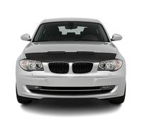 Protège Capot compatible avec BMW Série 1 E87 2004 à 2011, Bra de Capot Protection, Noir