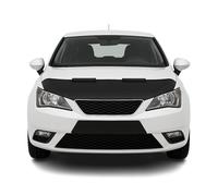 Protège Capot compatible avec Seat Ibiza 2008 à 2017, Bra de Capot Protection, Noir