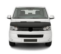 Protège Capot compatible avec VW Transporter Multivan Caravelle T5 2010 à 2015, Bra de Capot Protection, Noir