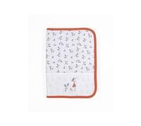DMC Protège-carnet de santé à broder « Feuillages » – Élégance et personnalisation pour bébé – Orange