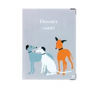 Protège carnet de santé animal Color Pop Dossier Santé - PVC ""Lévrier"" - Fabrication française - 18,4 x 13,7 cm