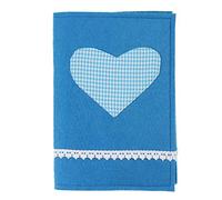 Protège-carnet de santé avec nom en feutre, taille : - Couleur : turquoise
