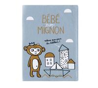 Protège Carnet De Santé Baby Trop Mignon Bleu - Derrière La Porte