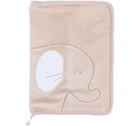 Noukie's - Protège Carnet de Santé Bali l'éléphant - Veloudoux - Taupe