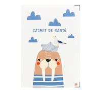 Protège Carnet de Santé Bébé Enfant Color Pop PVC (Morse) | Rangement ordonnances, documents médicaux, divers imprimés, 22,4x16,5cm