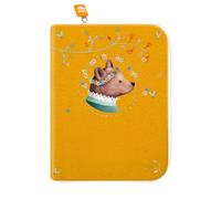 Protège carnet de santé bébé Ours aux fleurs Or
