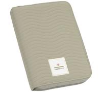 Protège carnet de santé coutures à vagues menthe