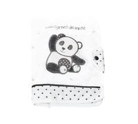 Protege carnet de santé en coton blanc