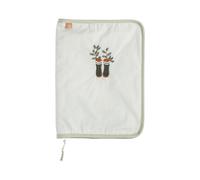 Protège carnet de santé en coton - botanica vert tilleul TU