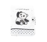 Protege carnet de santé en coton - chao chao blanc TU