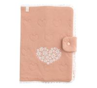 Protège carnet de santé en coton matelassé - PETIT COEUR