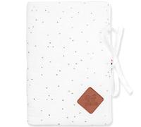 Protège carnet de santé en gaze de coton, Jeanne Blanc à pois or TU Blanc à Pois Or blanc TU