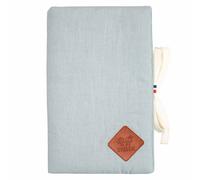 Protège carnet de santé en lin vert de gris TU