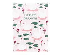 Protège carnet de santé ENFANT - PVC ""Cygnes"" 22 4 x 16 5 cm - Protection documents médicaux - Fabriqué en France - Color Pop