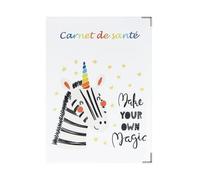 Protège carnet de santé ENFANT - PVC ""Magic"" 22 x 16 cm - Protection documents médicaux - Fabriqué en France - Color Pop