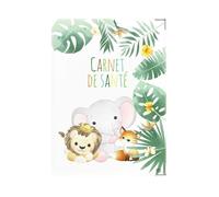 Protège carnet de santé ENFANT - PVC ""Safari"" 22 x 16 cm - Protection documents médicaux - Fabriqué en France - Color Pop