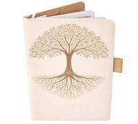Protège Carnet De Santé Français - Format A5 15x21 cm - Rabats Pour Ranger Les Ordonnances Et Documents (Beige)