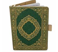 Protège Carnet De Santé Français - Format A5 15x21 cm - Rabats Pour Ranger Les Ordonnances Et Documents (Vert Oriental)