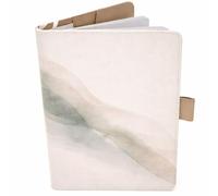 Protège Carnet De Santé Français - Format A5 15x21 cm - Rabats Pour Ranger Les Ordonnances Et Documents (Marbre)