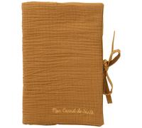 Protège-carnet De Santé Gaze De Coton Havane Ocre TU