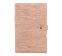 Protège carnet de santé gaze de coton Mocha